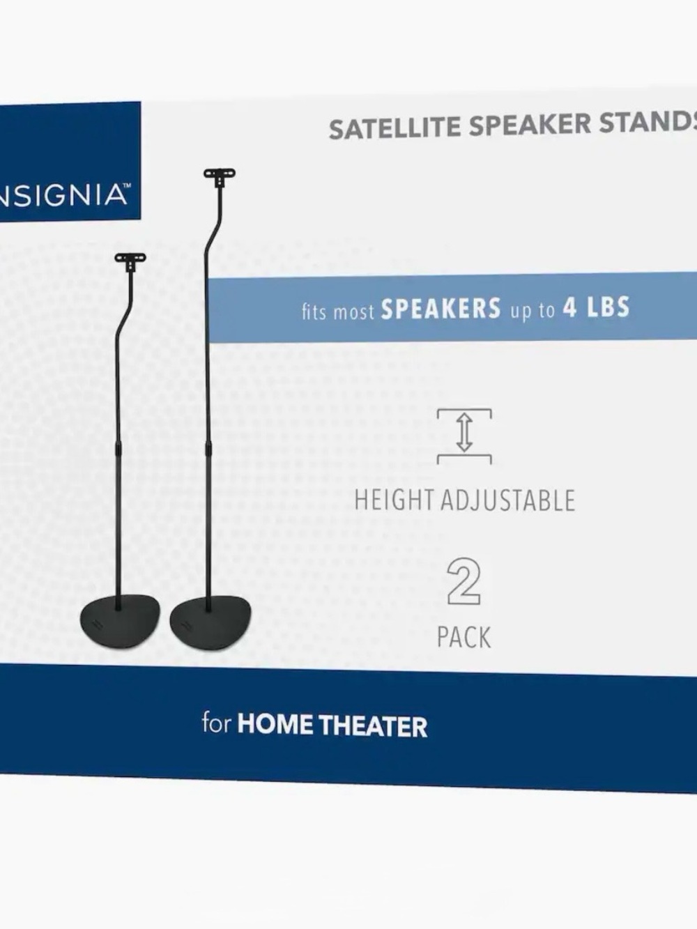 Adjustable Black Speaker Floor Stands - Pair - Picture 11 of 12